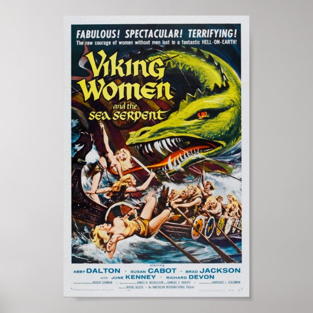 Póster Viking Women and the Sea Serpent Movie Poster (Frente)