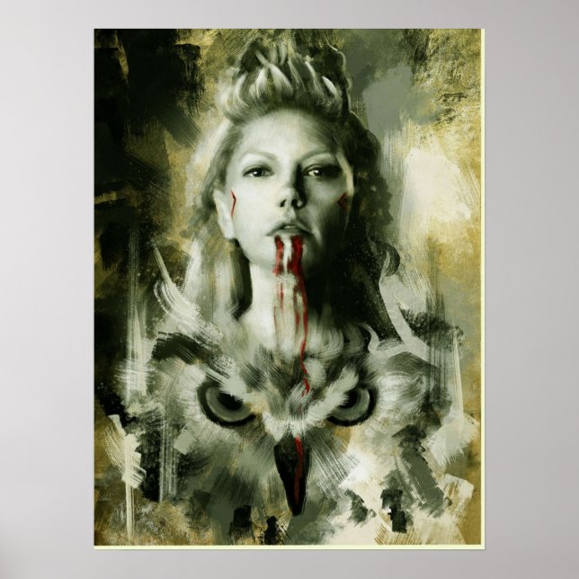 Póster vikings queen lagertha (Frente)
