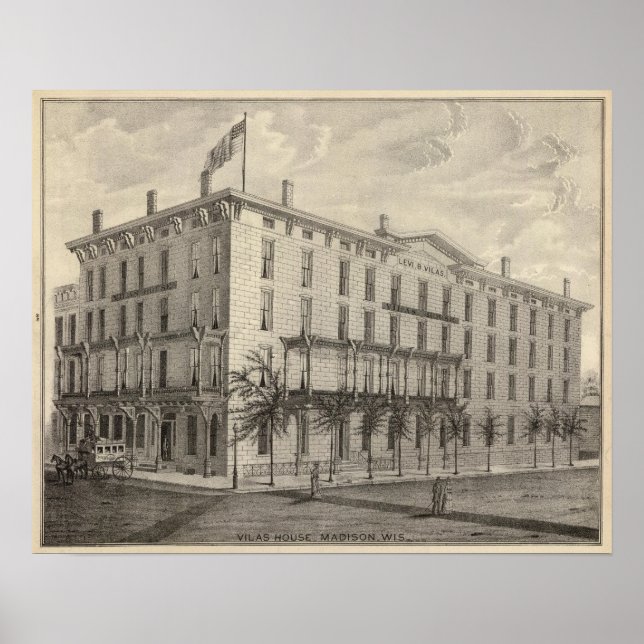 Póster Vilas House, Madison, Wis (Frente)