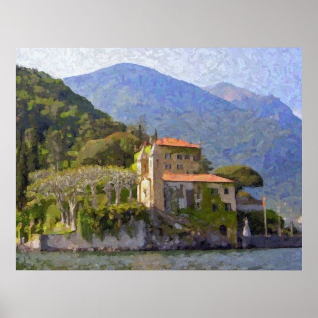 Póster Villa Balbianello, Poster del Lago Como (Frente)