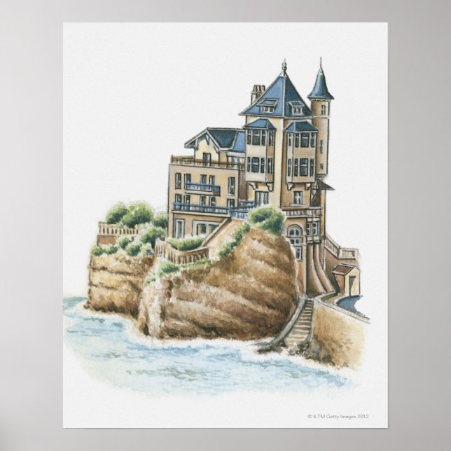 Póster Villa Belza, Biarritz, France (Frente)