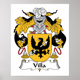 Póster Villa Family Crest
