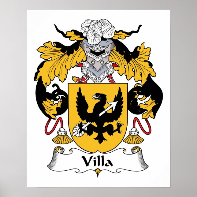 Póster Villa Family Crest (Frente)