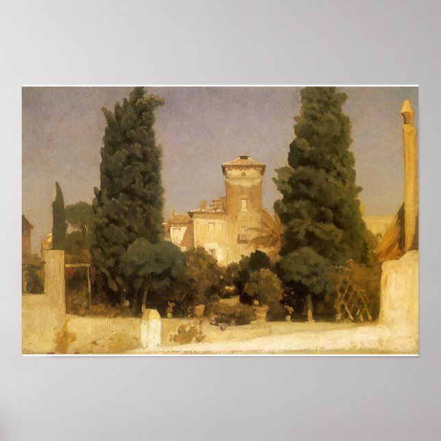 Póster Villa Malta, Roma por Lord Frederic Leighton (Frente)
