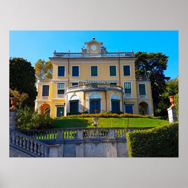 Póster Villa Margherita Ricordi Grianti Lago Como Italia (Frente)