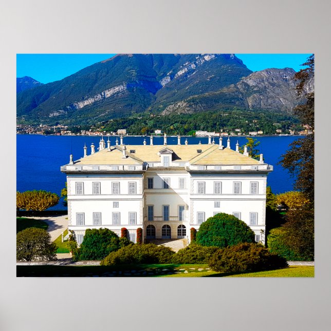 Póster Villa Melzi Bellagio Lago Como Italia (Frente)