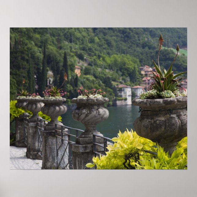 Póster Villa Monastero, jardines y paseo marítimo, Varenn (Frente)