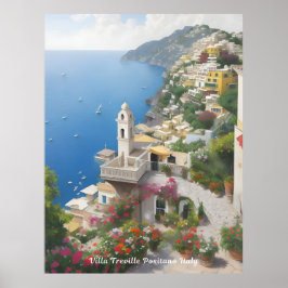 Póster Villa Treville Positano Italia