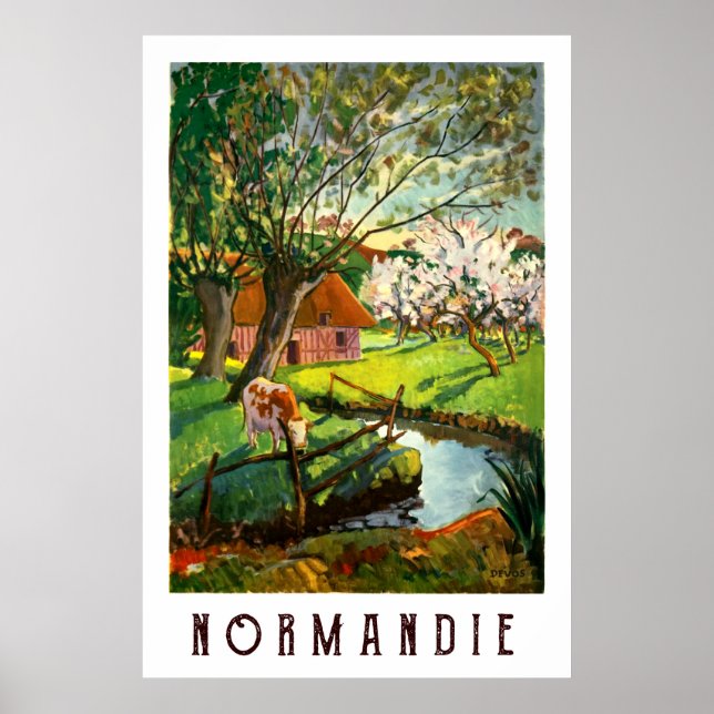 Póster Village in Normandy, France (Frente)