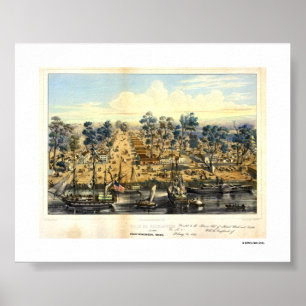 Póster Ville de Sacramento, 1849. Poster