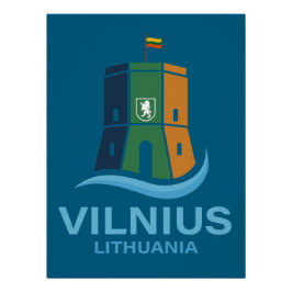 Póster Vilnius Lithuania