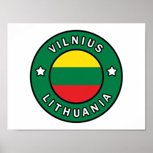 Póster Vilnius Lituania