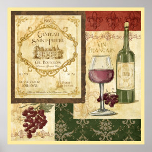 Póster Vin Francais