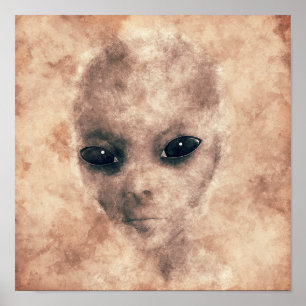 Póster Viñage Alien
