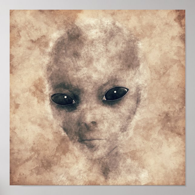 Póster Viñage Alien (Frente)