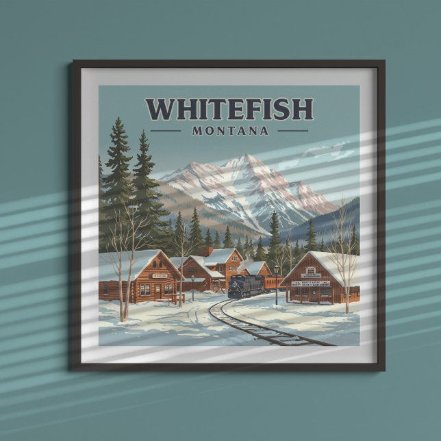 Póster Viñage Whitefish Montana (Subido por el creador)
