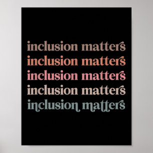 Póster Vinatge Inclusion S Positive Diversity Kindness