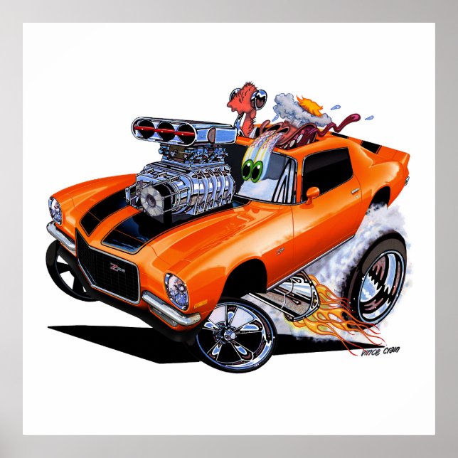 Póster Vince Crains High Octane Art, 1971 Camaro (Frente)