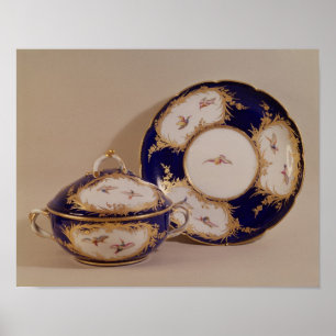 Póster Vincennes bowl and stand, c.1745