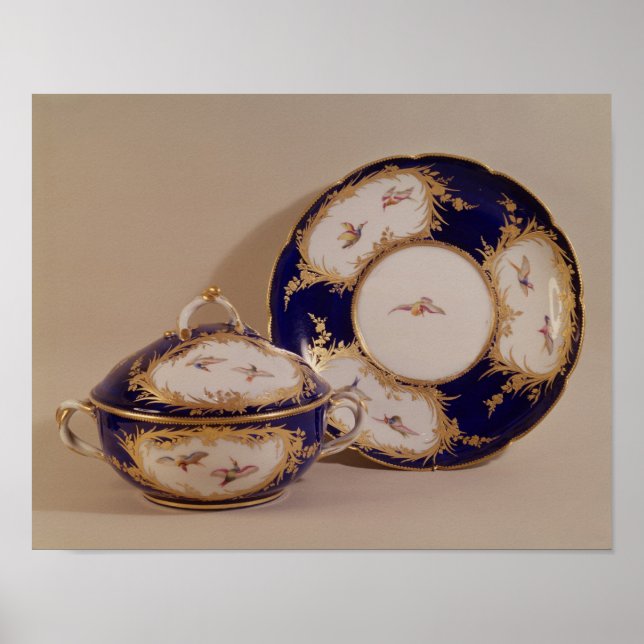 Póster Vincennes bowl and stand, c.1745 (Frente)