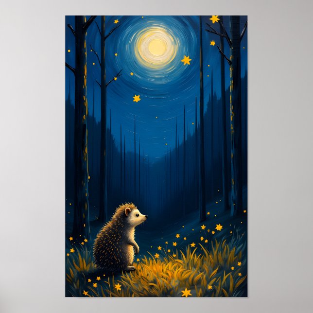 Póster Vincent der Igel im Wald (Frente)