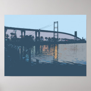 Póster Vincent Thomas Bridge Poster