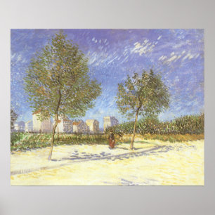 Póster Vincent van Gogh - A las afueras de París