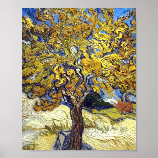 Póster Vincent Van Gogh - Árbol de moras (Frente)