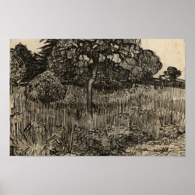 Póster Vincent van Gogh - Árbol lloroso (Frente)