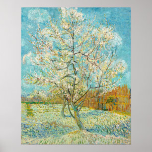 Póster Vincent van Gogh - Árbol rosa en flor