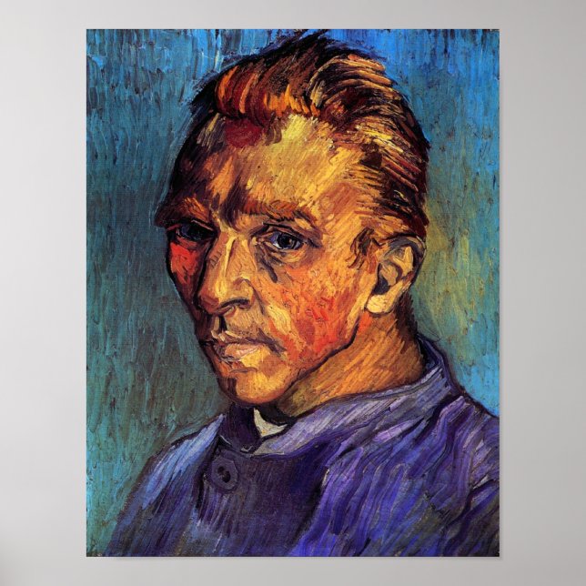 Póster Vincent Van Gogh - Autoretrato Sin Barba (Frente)