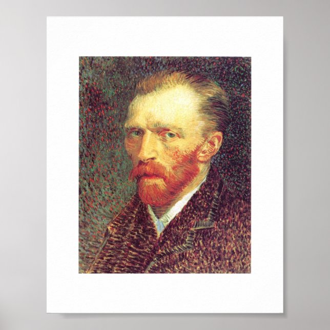 Póster Vincent van Gogh - Autorretrato 1887 (Frente)