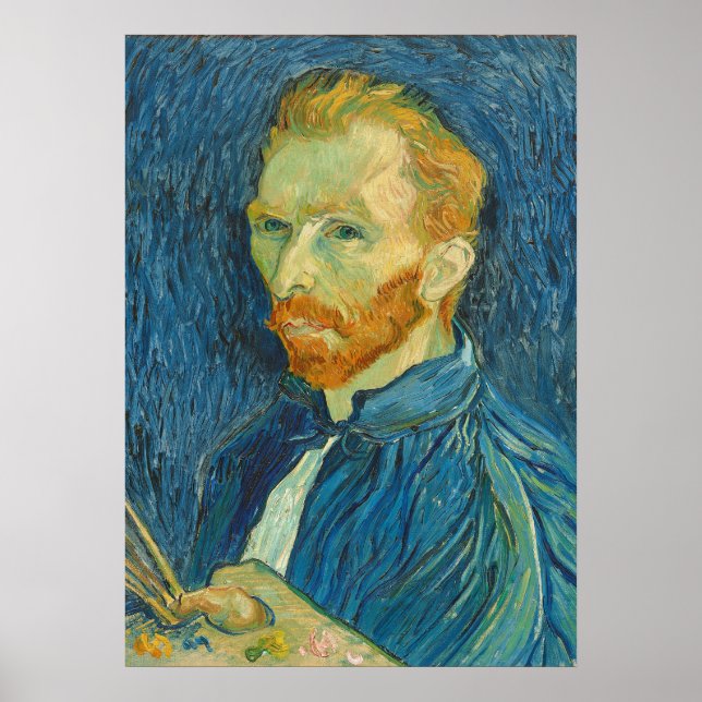 Póster Vincent van Gogh | Autorretrato, 1889 (Frente)
