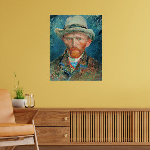Póster Vincent van Gogh, autorretrato con Gorra