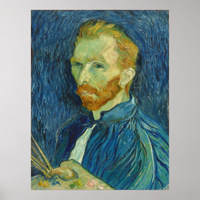 Póster Vincent van Gogh: Autorretrato, Poster de 1889 (Frente)