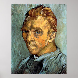 Póster VINCENT VAN GOGH - autorretrato sin la barba