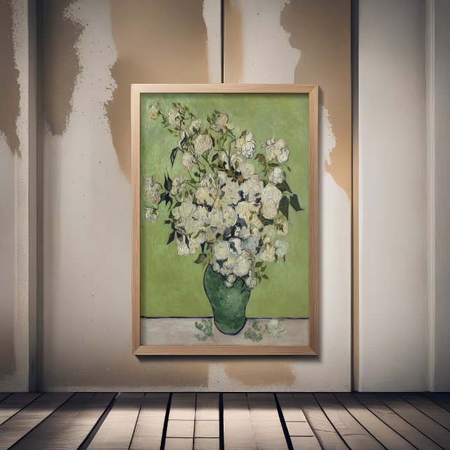 Póster Vincent Van Gogh, Base de Rosas, Rosas En El Caso (Subido por el creador)