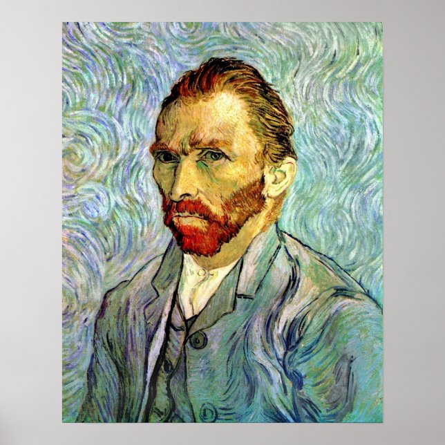Póster Vincent Van Gogh - Bella Artes de autorretrato ver (Frente)