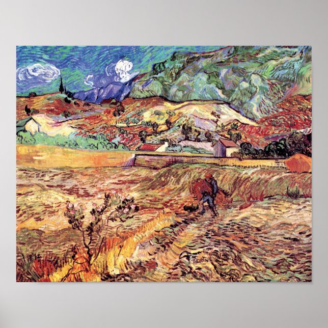 Póster Vincent Van Gogh - Bella Artes de campo de trigo c (Frente)