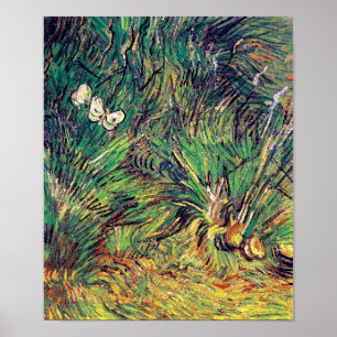 Póster Vincent Van Gogh - Bella Artes de dos mariposas bl