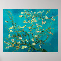 Vincent Van Gogh Blossoming Almond Tree Floral Art