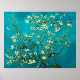 Póster Vincent Van Gogh Blossoming Almond Tree Floral Art