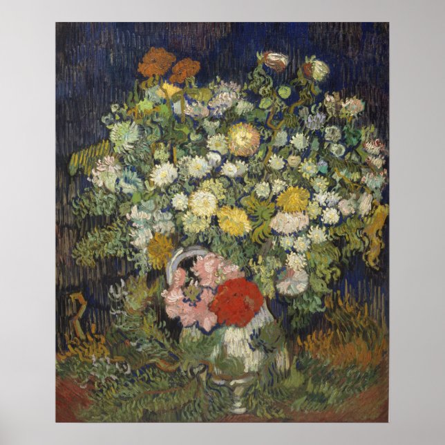 Póster Vincent Van Gogh | Bouquet of Flowers in a Vase (Frente)
