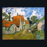 Póster Vincent van Gogh - Calle de Auvers-sur-Oise<br><div class="desc">Calle de Auvers-sur-Oise - Vincent van Gogh,  Oil on Canvas,  1890 en Auvers-sur-Oise</div>