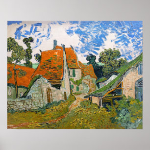 Póster Vincent van Gogh - Calle en Auvers-sur-Oise