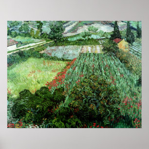 Póster Vincent van Gogh   Campo con cachorros, 1889