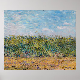 Póster Vincent van Gogh - Campo de Trigo con un Lark