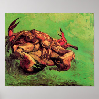 Póster Vincent Van Gogh - Cangrejo en su Bella Artes tras