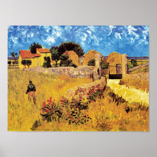 Póster Vincent Van Gogh - Casa De Campo En El Bella Artes