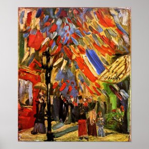Póster Vincent Van Gogh - Celebración del 14 de Julio